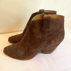 Frye Dark Brown Reina Bootie Size 7.5